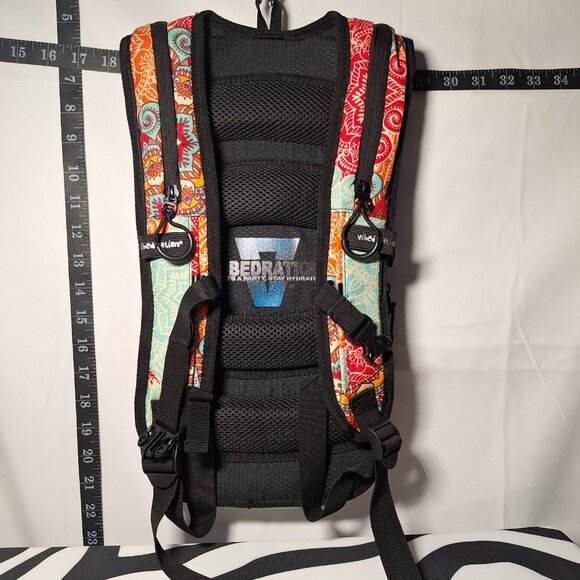 Vibedration Hydration Backpack w/o bladder - turquoise/orange pattern - … main image 10